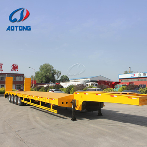 Rimorchio Ribassato con Sospensioni Pneumatiche Integrate per Camion, Trasportatore di Attrezzature di Grandi Dimensioni, Carrello per Carrelli Elevatori - Product Image 1
