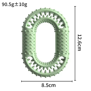 Durably Interactive Dog Chew Bone Toy with Molar Chewing O-<b>Ring</b> TPR Rubber Pet Toy for Teeth Cleaning Treat Dispensing Pack - Product Image 3