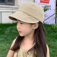 Sombrero de Protección Solar de PVC de 6 Paneles para Niños, Unisex, con Hebilla Metálica, Bordado a Mano, Estilo Primavera/Otoño, Diseño de Pescador con Visera
