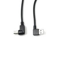 Kabel USB 3.1 Sudut Kanan USB-A ke USB-B Male 5A Pengisian Cepat PVC untuk Printer Scanner Mesin Kasir