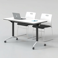 Tables de conférence modulaires pliantes modernes, adaptées aux hôtels, hôpitaux, écoles, lieux de formation, peuvent être utilisées comme table de réunion pliante.