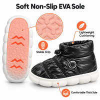 Chaussons chauffants sans fil pour hommes et femmes, batterie amovible, 3 niveaux de chauffage, bottines d'hiver rechargeables, cadeau de Noël, OEM ODM