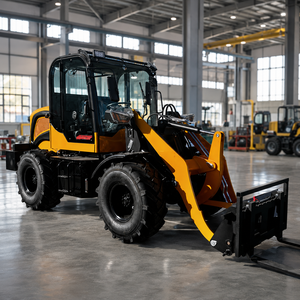 Livraison Gratuite Mini-chargeuse sur pneus 2 tonnes avec cabine, fourches à palettes, godet, Kubota CE EPA EURO5, chargeuse agricole, vente en gros - Product Image 4