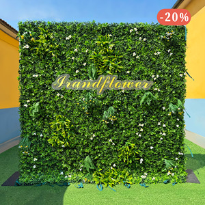 Tường cây xanh 8x8ft trang trí ngoài trời, tường hoa 3D, phông nền tường hoa nhân tạo, tường cây buxus nhân tạo cho trang trí nhà cửa, tiệc tùng, sự kiện - Product Image 3