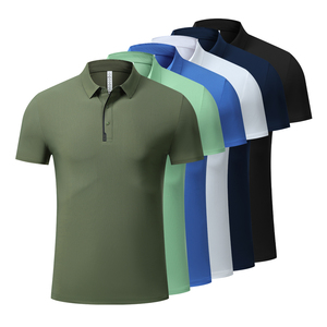 New Arrival Polo <b>Shirt</b> Men Slim Custom Plain Design Sweat Resistant UV Protection Business Event Polo - Product Image 3