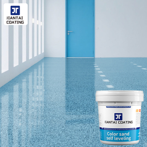สีเคลือบพื้นอีพ็อกซี่สำหรับใช้ในครัวเรือน ทนทานต่อการสึกหรอ ปรับระดับได้เอง ไม่มีรอยต่อ ความแข็งสูง ให้เอฟเฟกต์หินอ่อน - Product Image 1