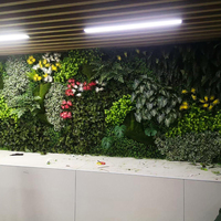 Clôture verticale de style jungle personnalisée, mur végétal artificiel vert, plante suspendue, mur de gazon artificiel vert pour la décoration de la maison