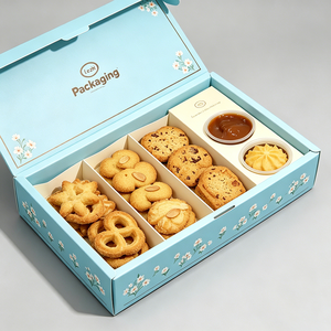 Caja para Galletas con Logotipo Personalizado, Ecológica, Hecha con Materiales Reciclados, con Separadores para Vasos, Embalaje de Cartón de Grado Alimenticio para Dulces y Pasteles - Product Image 6