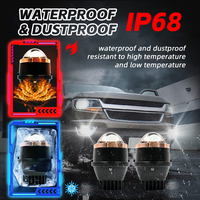 DGLS D620 Lentille de projecteur Bi-LED de 3 pouces 70W 14000LM Rétrofit Phare Faisceau haut et bas IP68 Feux de brouillard pour tout-terrain 4x4 Voiture