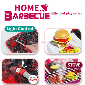 Jouets de <span class=keywords><strong>cuisine</strong></span> en plastique pour enfants Lucky Toys, barbecue électrique d'extérieur avec pulvérisateur, ustensiles de cuisson et ensemble de découpe amusant - Product Image 2