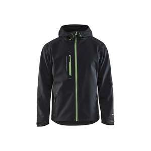 BLAKLADER-Veste Softshell 494925179942M Noir/Vert-VESTES DE TRAVAIL EAN 7330509652855 VESTES D'HIVER SOFTSHELL ET VESTES REMBOURRÉES - Product Image 1