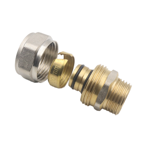 Giả mạo <span class=keywords><strong>pex</strong></span>-<span class=keywords><strong>al</strong></span>-<span class=keywords><strong>pex</strong></span> phù hợp NPT chủ đề BSP ống kết nối Mô hình đầu nối ống nước bằng đồng thau mạ niken thẳng bằng nhau - Product Image 3