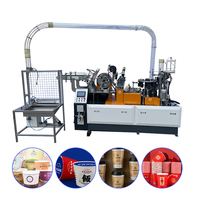 Machine automatique de fabrication de gobelets en papier, supports en carton manuels pour gobelets à boissons chaudes