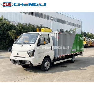 Camión de Transporte de Basura Municipal Blanco 4x2 con Techo Retráctil y Puerta Trasera Hidráulica para el Transporte de Basura en Ciudades Pequeñas - Product Image 3