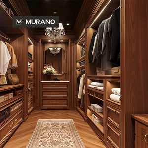Système de placard modulaire personnalisé du sol au plafond avec îlot central à tiroirs, montage facile pour <span class=keywords><strong>dressing</strong></span> de villa classique - Product Image 1