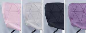 Adjustable Office Chair Cushioned <strong>Computer</strong> <strong>Desk</strong> Chrome Legs Small Swivel New UK - Product Image 6