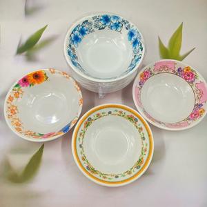 Bols imitation mélamine, adaptés à un usage domestique et à offrir en cadeau, petits bols à fleurs imitation porcelaine (un ou deux yuans), 9110 - Product Image 5