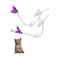 Best Seller Cánulas intravenosas médicas 22G 24g 26G Cánula intravenosa de plástico desechable de polipropileno para animales de laboratorio veterinario