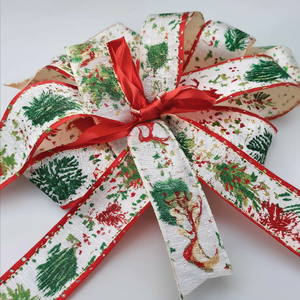 Ruban en satin gros-grain en tissu polyester avec logo personnalisé INFFY, 50/100 yards, couleur et taille personnalisées, décoration de Noël, cadeau - Product Image 3