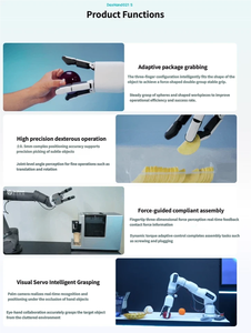 Main robotique Dexterous à 3 doigts DexRobot DexHand021S-T avec détection tactile, 8 degrés de liberté, préhenseur robotique de haute précision - Product Image 6
