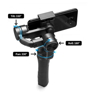 F6 Tốt Nhất Giá Rẻ Video Máy Ảnh Ổn Định Gimbal <span class=keywords><strong>3</strong></span>-Trục Gimbal Ổn Định Cho Iphone Cầm Tay Di Động <span class=keywords><strong>3</strong></span> Trục Ổn Định Gimbal - Product Image 3