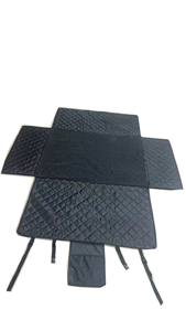 Funda Protectora Acolchada Negra para Asiento Trasero de Mascotas, Protector de Asiento de Coche Impermeable para Perros, Hamaca con Ventana de Malla - Product Image 6