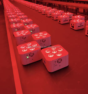 ไฟพาร์ LED สำหรับงานแต่งงาน 6x18W ระบบไร้สาย DMX ใช้แบตเตอรี่ 6in1 Uplight 6*18W RGBWAUV สำหรับงานดีเจ พร้อมรีโมทคอนโทรล ลดราคาพิเศษ - Product Image 6