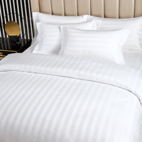 Tissu de literie en satin tissé respirant de couleur unie, poids moyen, 100 % coton, écologique, de haute qualité, pour la maison et l'hôtel (vente en gros)