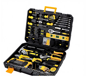 Ensemble d'outils multifonctionnels pour la maison, fabrication directe en Chine, électricien, charpentier, quincaillerie, réparation, boîte à outils combinée, acier de calibre 45 - Product Image 1