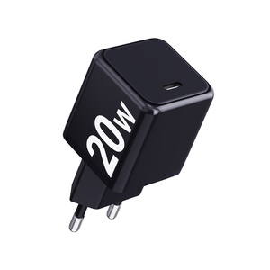 Sạc điện thoại nhanh USB bán buôn, sạc điện thoại di động cầm tay, bộ sạc tường EU với công suất 20W PD, bộ chuyển đổi nguồn ABS, phích cắm EU - Product Image 6