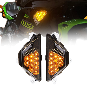 Luz LED de Señal de Giro Lateral de Repuesto, Color Ámbar, para <span class=keywords><strong>KAWASAKI</strong></span> <span class=keywords><strong>NINJA</strong></span> 250 300 400 650 <span class=keywords><strong>1000</strong></span> Z1000SX ZX-6R <span class=keywords><strong>2013</strong></span> en Adelante - Product Image 1