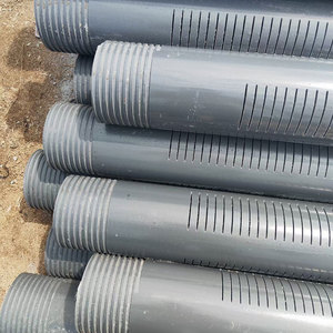 Vente d'usine fendue perforer PVCU HDPE tuyau de drainage tuyau de drainage français avec trou et extrémité de cloche - Product Image 4