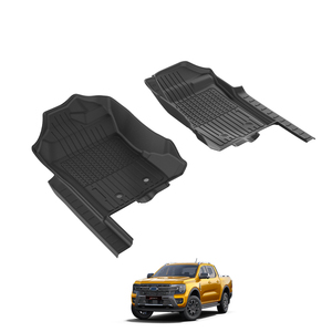 อุปกรณ์เสริม Txr 4x4แผ่น5D ปูพื้นสีดำพรมสำหรับรถ <span class=keywords><strong>Ford</strong></span> <span class=keywords><strong>Ranger</strong></span> T9 <span class=keywords><strong>2022</strong></span>อุปกรณ์เสริมรถยนต์ - Product Image 5
