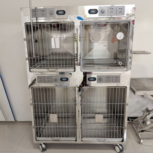 ถังออกซิเจนสุนัขเลี้ยงสแตนเลสกรงสัตวแพทย์ ICU - Product Image 6