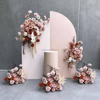 Décoration florale de mariage : Roses en soie terracotta haute densité pour allée de mariage (vente en gros)