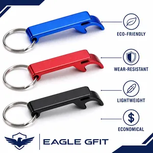 Porte-clés décapsuleurs promotionnels en métal aluminium, personnalisables avec logo, impression UV, écologiques, vente en gros, cadeaux souvenirs - Product Image 5