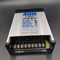 Transformateur 220v AC-DC 12v pour éclairage LED IP44 33A LED 12v 400w Alimentation étanche