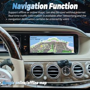 Pantalla de Radio para Automóvil Android de 12.3 Pulgadas con CarPlay Inalámbrico para Mercedes Benz Clase S W222 2014-2018 NTG5.0 Reproductor Multimedia Estéreo de Video - Product Image 3