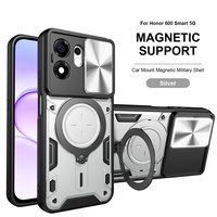 Coque de protection antichute Lichicase avec motif CD et cache-objectif coulissant pour Honor X7E X6E X7E Plus