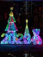 Einkaufszentrum-Dekoration Großer Weihnachtsbaum LED Leuchtende Außen-Weihnachtsbeleuchtung