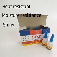 Colle instantanée super puissante 502 pour coller fermement et fortement les matériaux métalliques