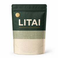 Sachet Doypack Personnalisé en Papier Kraft avec Fond Plat et Valve Zip, pour Snacks et Thé, 250g 500g, en PET