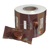 Film en rouleau laminé en aluminium imprimé sur mesure pour emballage de sachets de biscuits et de chocolats