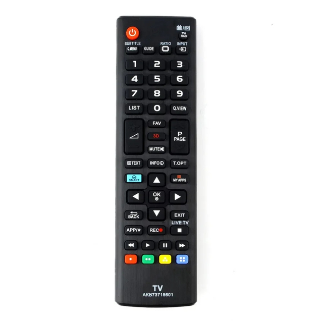 AKB73715601 Universal Smart TV Remote Control for with Fixed Code 8-10m Range & Digital LED Display