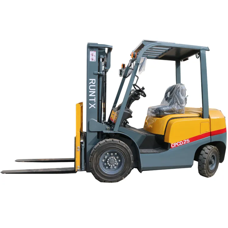 Runtx sell diesel forklift 2 ton container fork lift with 4500mm triplex mast