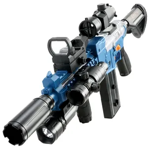 2022新款416全自动软子弹气枪儿童玩具射击游戏带望远镜枪玩具