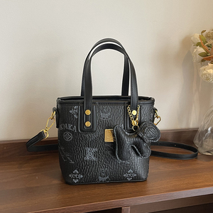 Женская модная и роскошная сшитая сумочка в форме ведра. Популярная подкладка полиэстера. Из полиуретанового материала <span class=keywords><strong>8037</strong></span> - Product Image 4