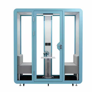 Cabine acoustique moderne en structure métallique démontable, ignifuge, écologique, insonorisée, portable, pour salle de piano ou atelier - Product Image 5