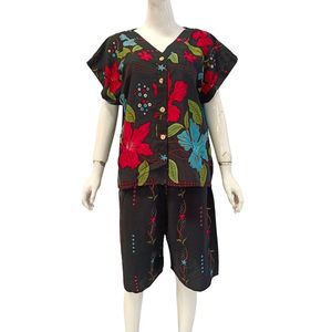 Vêtements de nuit pour femmes RC Kenanga Pendek, en tissu de rayonne respirant et non tissé, avec un design décontracté à col rond, parfait - Product Image 1