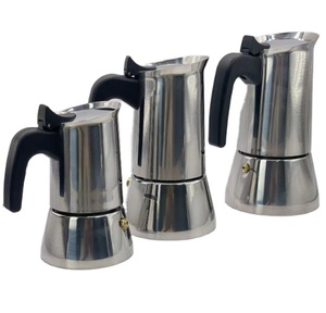 <span class=keywords><strong>Cafetière</strong></span> Moka en acier inoxydable 304 de haute qualité, argentée, pour 2/4/6 <span class=keywords><strong>tasses</strong></span>, version améliorée - Product Image 1